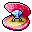 diamond ring in a shell